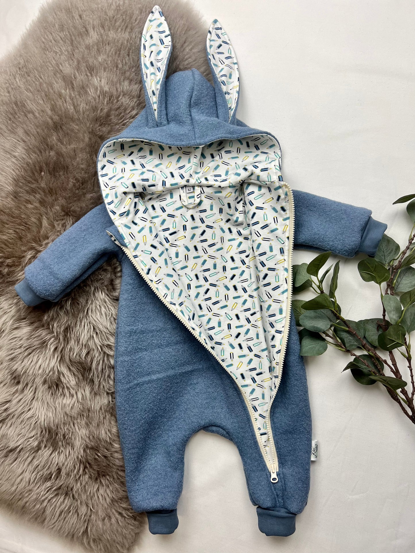 Wollwalkanzug Gr. 62