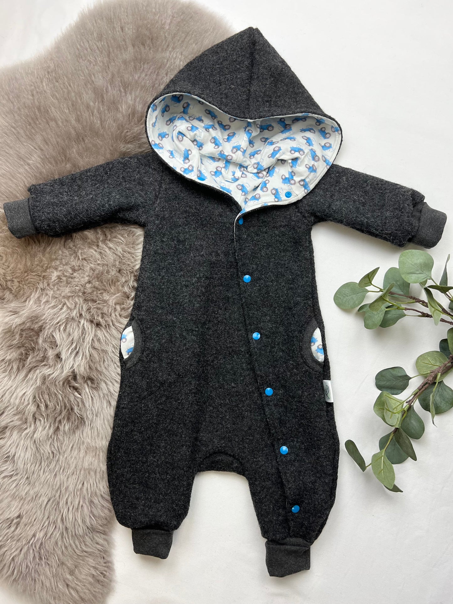 Wollwalkanzug Gr. 80