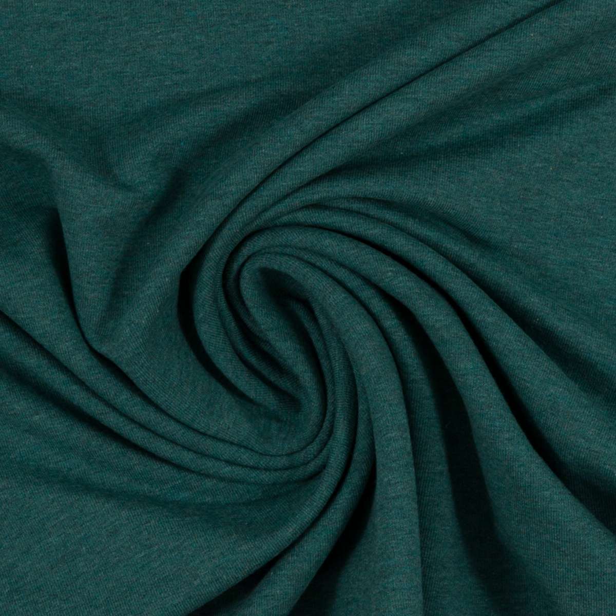 French Terry petrol grün