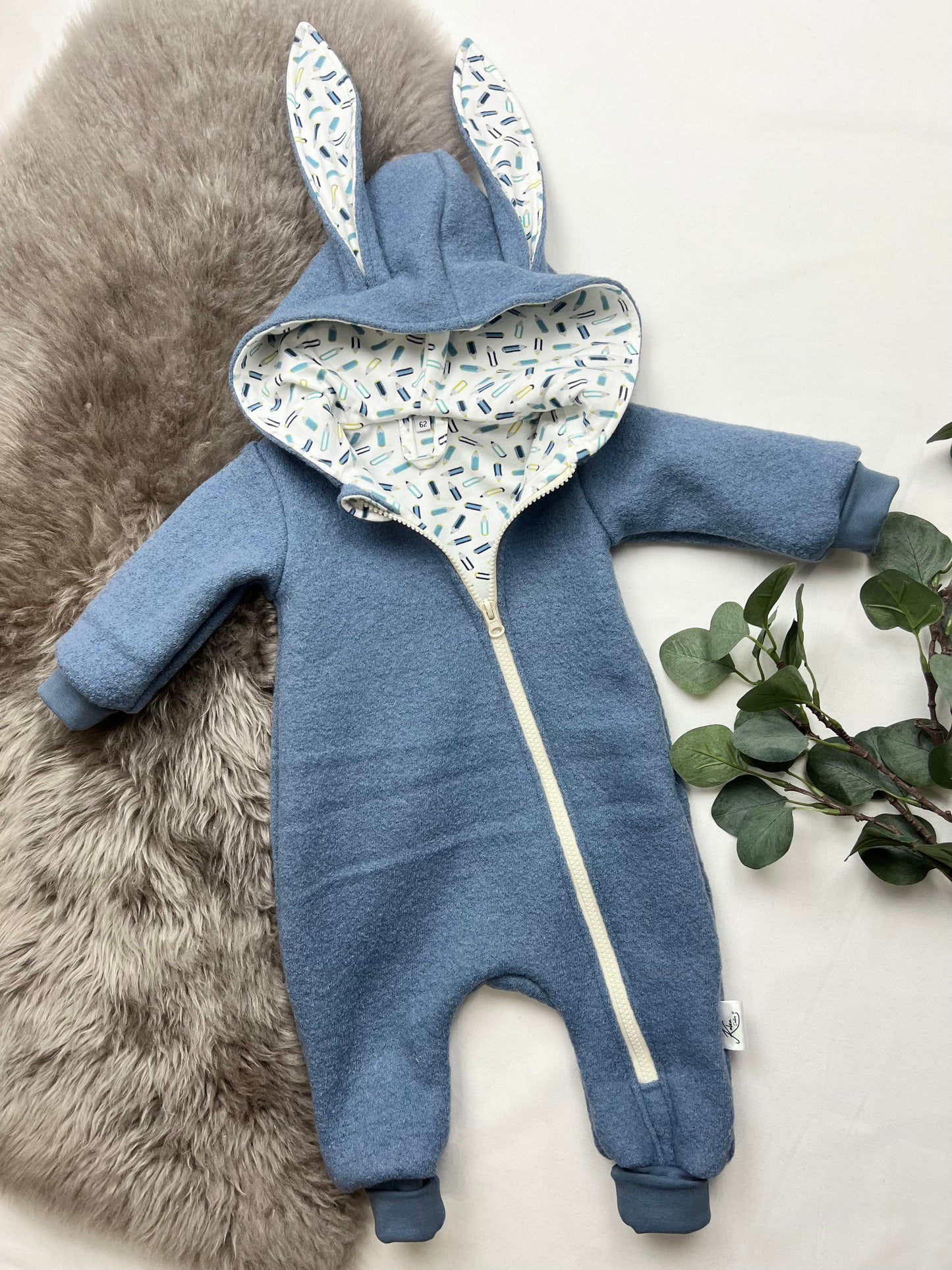 Wollwalkanzug Gr. 62